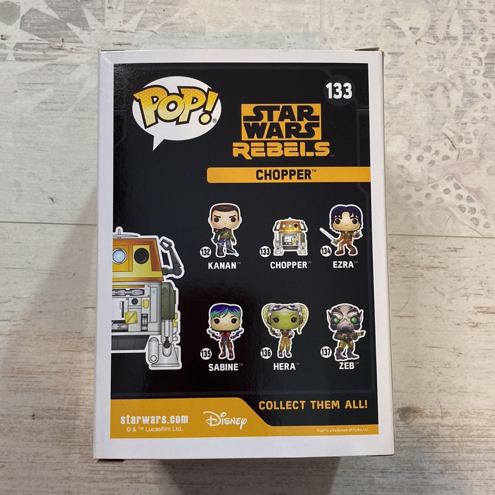 Funko Pop Chopper #133 Star Wars Rebels Exclusive Bobble Head - Picture 6 of 9